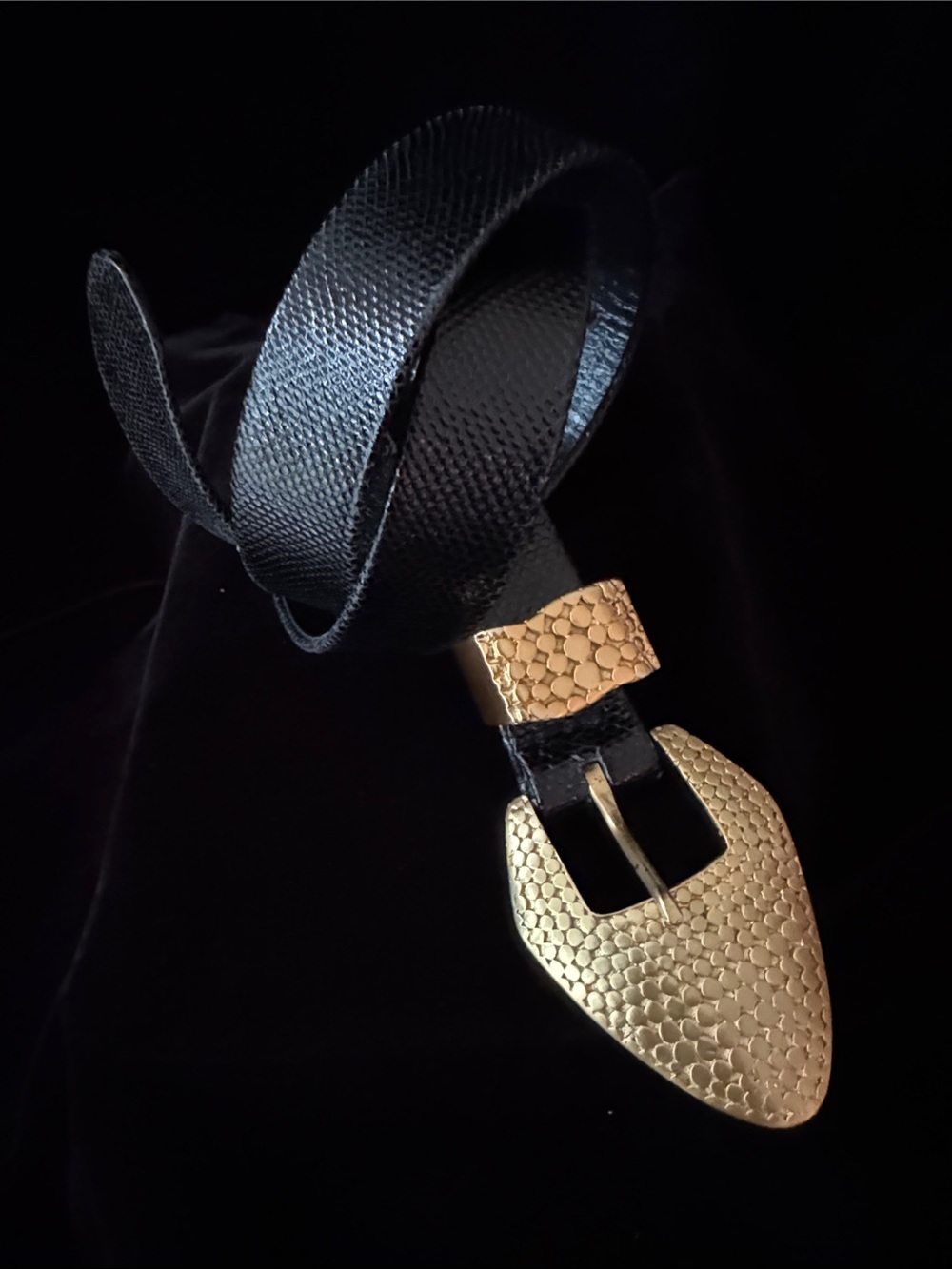 CARLISLE Genuine Snakeskin Belt